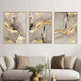 Toile - Beige & Gold Elegance